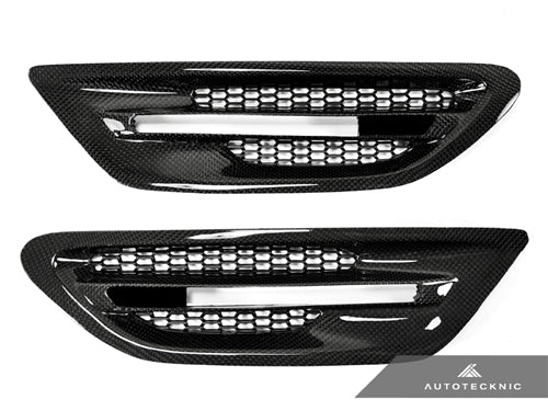 Autotecknic Fender Vents Set BMW M5 F10 Sedan (2013) Glazing Black   Stealth Black   Carbon Fiber Online Sale