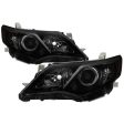 Xtune Headlights Toyota Camry (12-14) [OE Style - Halogen Only] Black Smoke w  Amber Turn Signal Lights Online