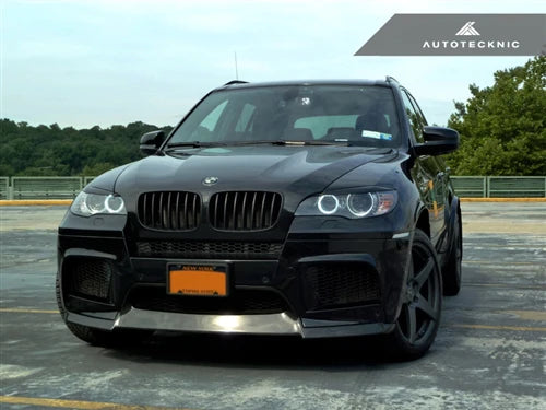 Autotecknic Headlight Covers BMW X5 (07-10) X5M (10-13) E70 [Carbon Fiber] Eye Lid Online now