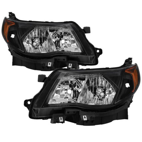 Xtune Headlights Subaru Forester (09-13) [OEM Style - Halogen Only] Black For Cheap