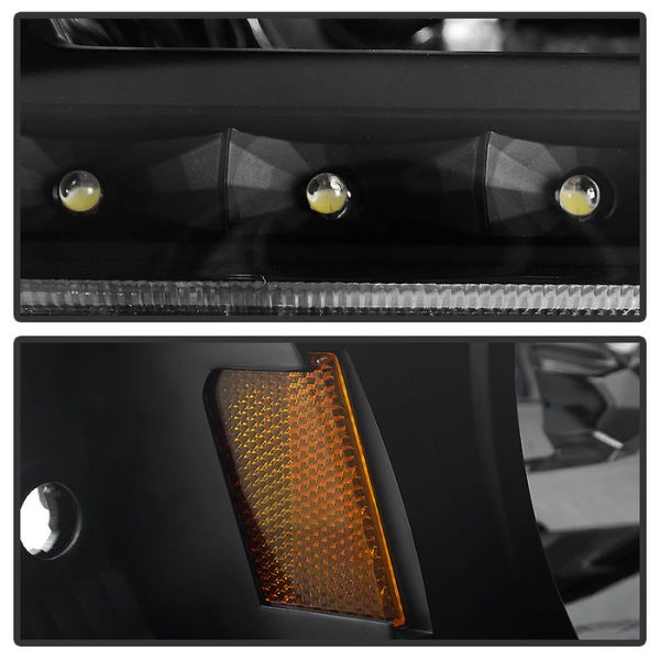 Xtune Crystal Headlights Toyota Tacoma (01-04) [1 Piece] Black or Chrome Trim Corner w  Amber Turn Signal Lights Discount