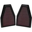 K&N Air Filter Porsche 911 3.4L 3.6L 3.8L (12-16) Performance Replacement - 33-2484 Online Sale